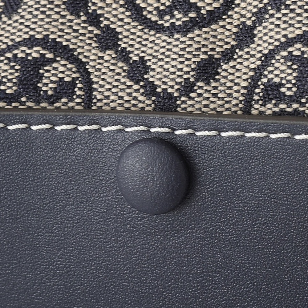 Tory Burch Elegant Navy Patterned Tote by [Brand] - Picture 4 of 7